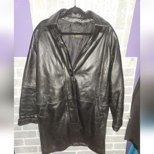 beyond sport vintage womens leather jacket size medium
